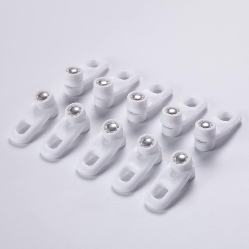ACMEART Ceiling Curtain Track Rollers,Plastic Curtain Rail Pulley,Suitable for B09MCY5KH8 and B09MCXJB4G,White 10 Pieces - Image 1